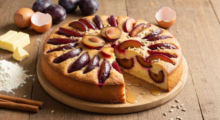 « Ce gâteau aux prunes et à la cannelle est le dessert parfait de la fin de l'été »