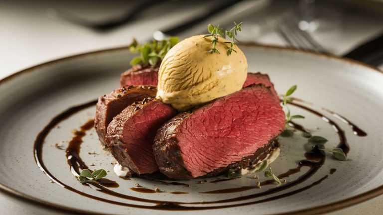 Un dessert insolite ? Cette glace à la moutarde à l&rsquo;ancienne, un délice avec une viande rouge