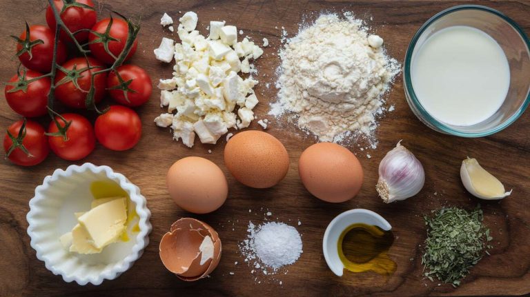 « Cette recette de « clafoutis » aux tomates cerises et à la feta est parfaite pour un pique-nique »