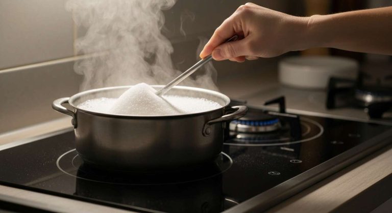 Cette astuce pour éviter que le sucre ne cristallise sur les bords de la casserole est utilisée par tous les pâtissiers