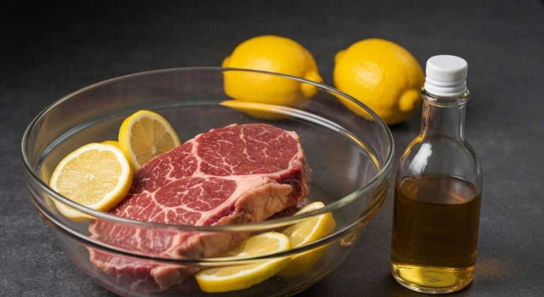 L'ingrédient acide (vinaigre, citron) qui va attendrir vos viandes les plus coriaces en quelques heures