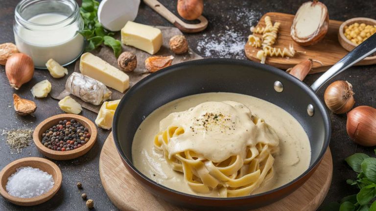 Le secret d&rsquo;une bonne « sauce au bleu », c&rsquo;est de faire fondre le fromage très doucement