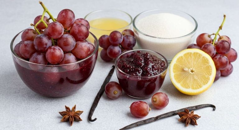 Recette de confiture de raisins rouges maison