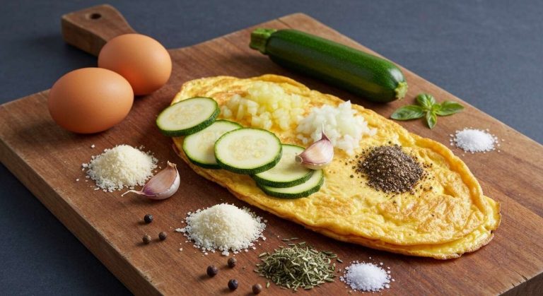 Omelette aux courgettes : recette facile et savoureuse