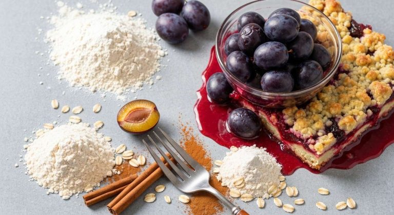 Crumble aux prunes gourmand