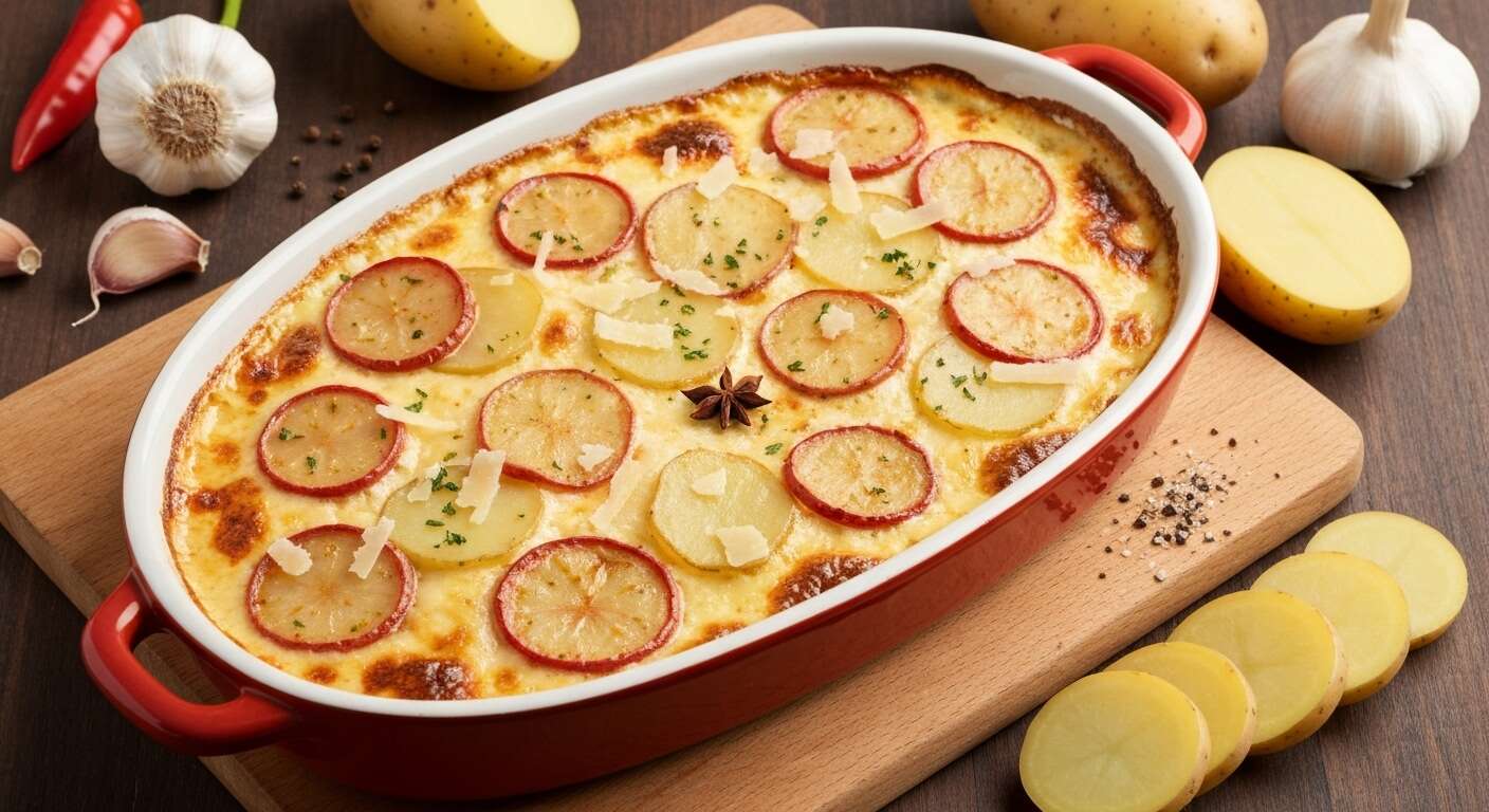 Gratin de potimarron et pommes de terre : recette savoureuse