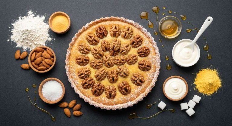Tarte aux noix de Cyril Lignac : recette savoureuse