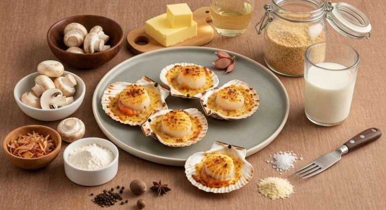 Coquilles Saint-Jacques au Four : recette Facile et Savoureuse