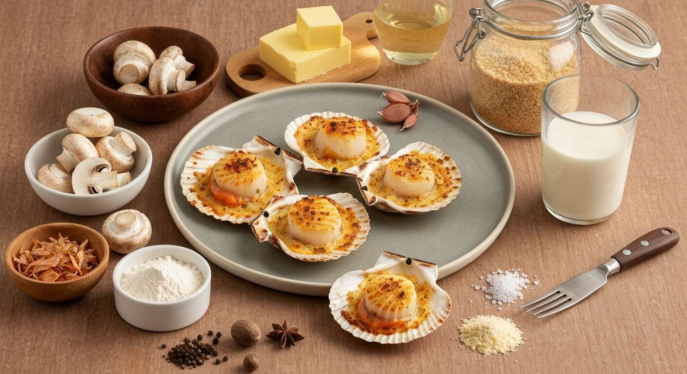 Coquilles Saint-Jacques au Four : recette Facile et Savoureuse