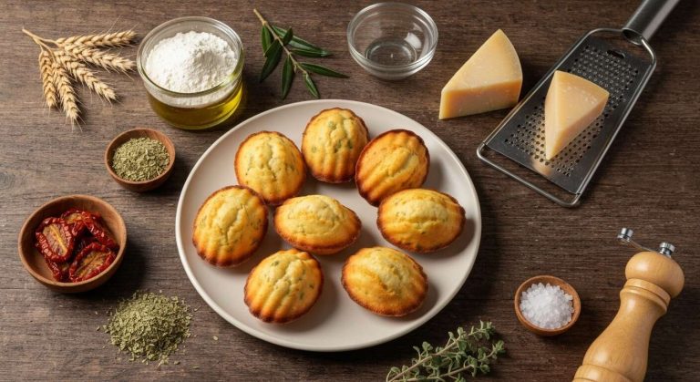 Mini-madeleines salées : recette idéale pour l'apéritif
