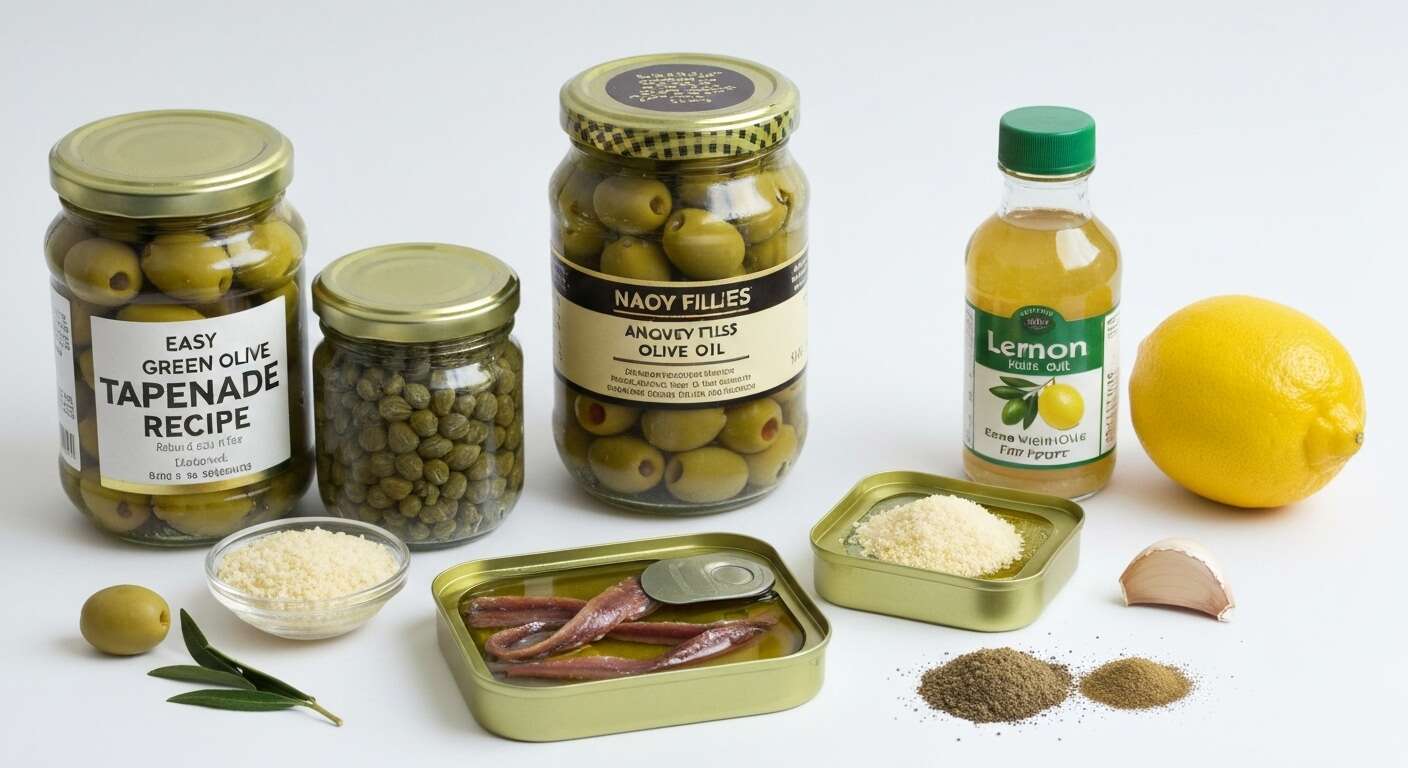 Recette facile de tapenade d'olives vertes