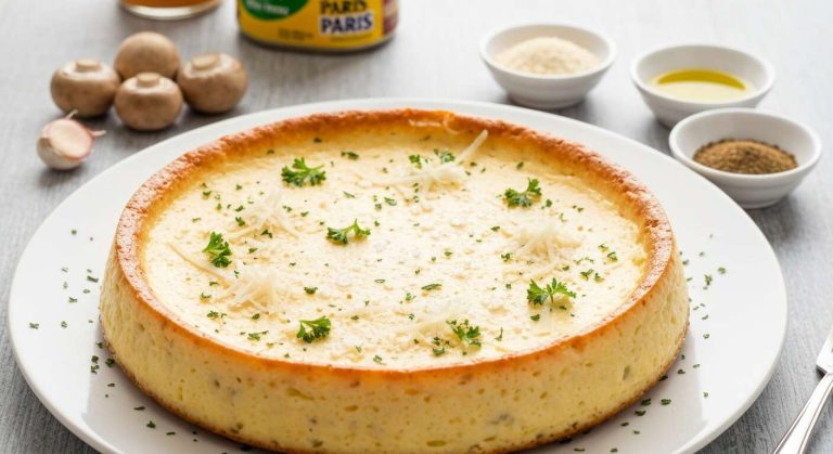 Flan Savoureux aux Champignons et Parmesan