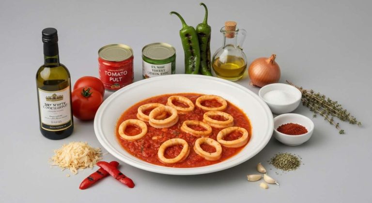 Anneau d'encornet à la basquaise : recette savoureuse