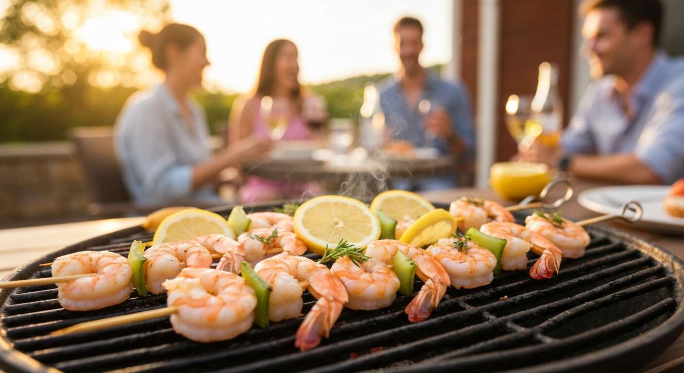 Brochettes de crevettes : idées pour un apéritif dinatoire réussi