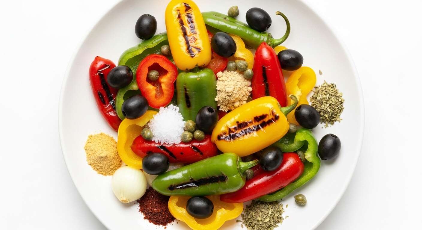 Salade de Poivron Cru : recette Express et Saine