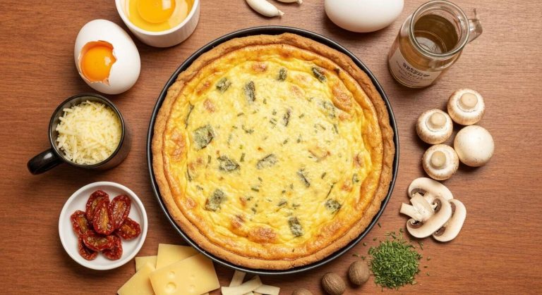Quiche sans pâte et sans gluten : recette savoureuse