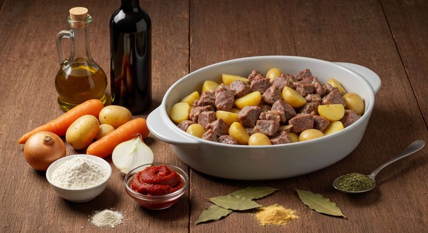 Ragoût d'agneau et pommes de terre en cocotte : recette savoureuse