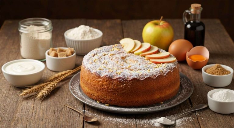 Gâteau au yaourt et aux pommes : recette facile et savoureuse