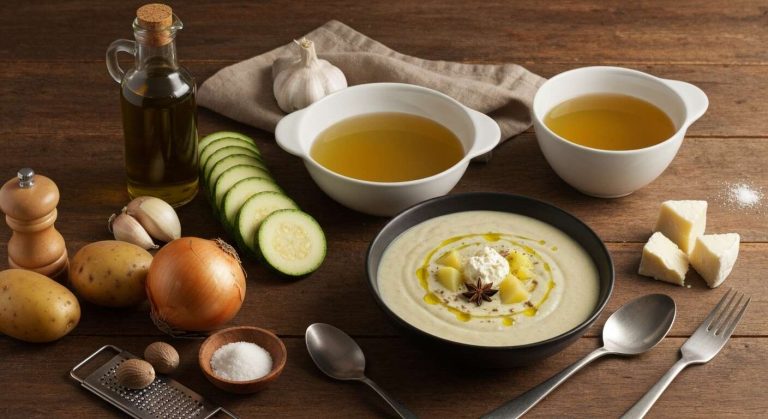 Soupe courgette et pommes de terre au Thermomix : recette facile