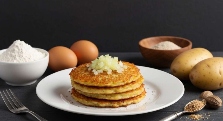 Galettes de pommes de terre aux oignons : recette facile et savoureuse