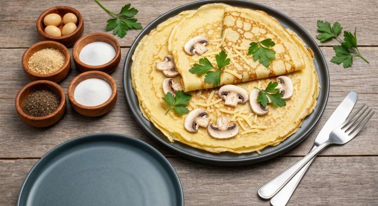 Crêpes salées aux champignons et fromage : une recette gourmande