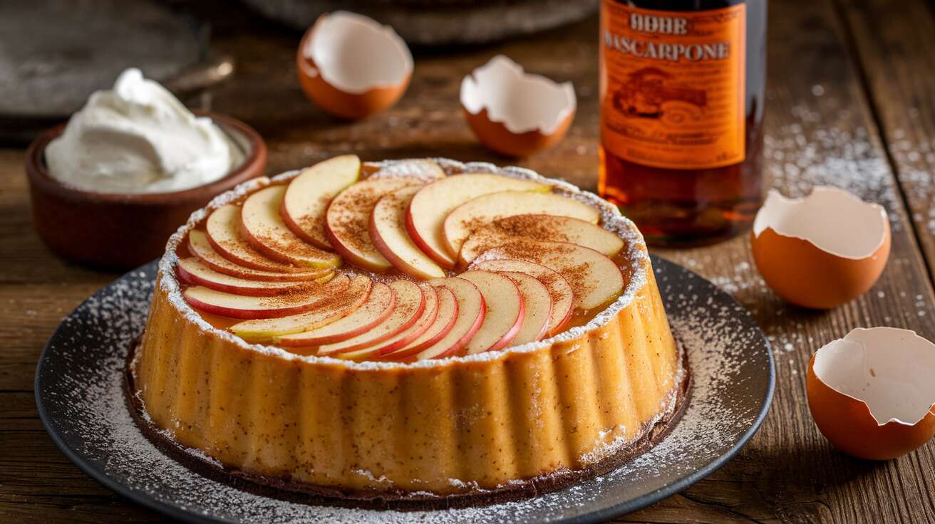 Flan aux pommes et mascarpone : recette gourmande facile