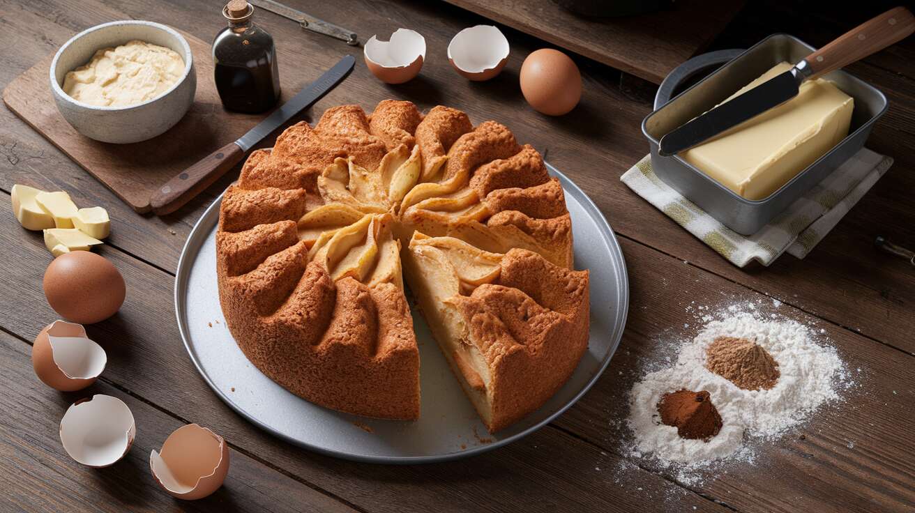 Gâteau de grand-mère aux pommes : recette traditionnelle et savoureuse