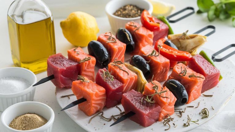 Brochettes de poissons : recette savoureuse et facile
