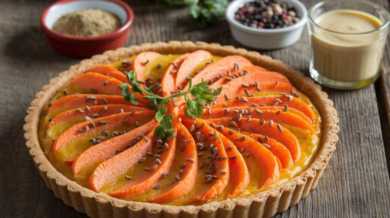 Tarte à la carotte et cumin : recette facile et savoureuse