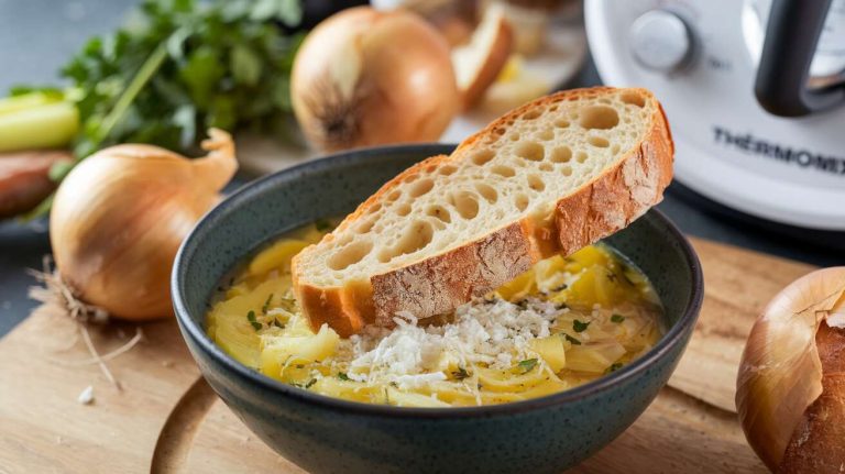 Soupe à l&rsquo;oignon au Thermomix : recette savoureuse