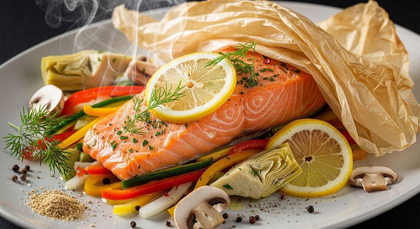 Saumon en papillote : recette facile et savoureuse