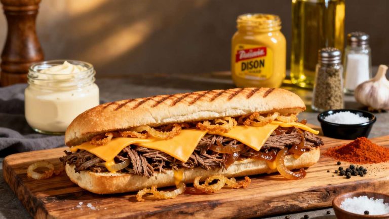 Recette : panini au bœuf et aux oignons