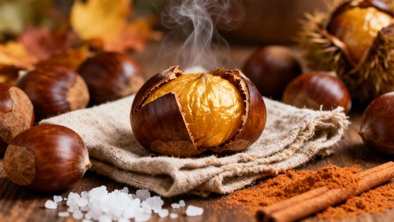 Châtaignes au four et micro-ondes : recette facile