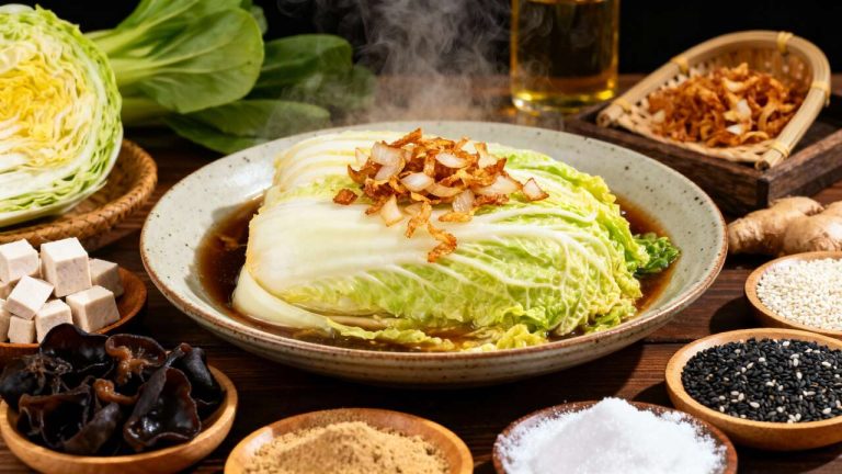 Chou chinois braisé : une recette savoureuse et facile