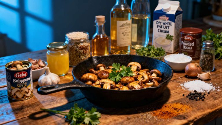 Poêlée aux Champignons de Paris : recette Savoureuse