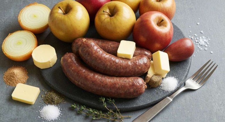 Boudins noirs aux pommes au four : recette savoureuse et facile