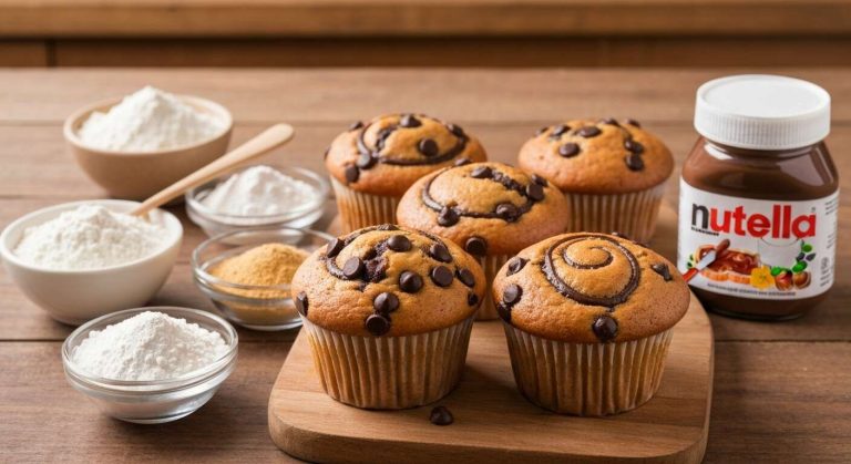 Muffins Nutella Chocolat Noir : recette Gourmande