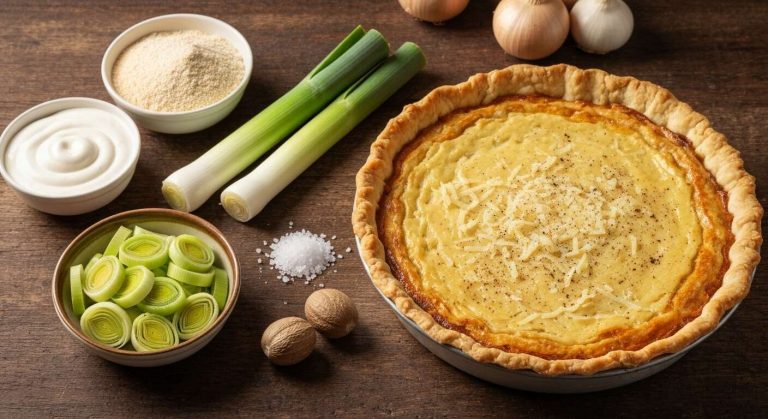 Tarte aux poireaux de grand-mère : recette authentique