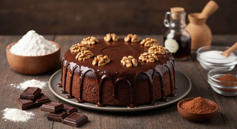 Gâteau au chocolat et aux noix : découvrez la recette gourmande