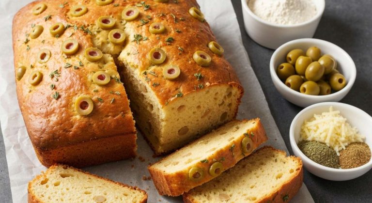 Cake aux olives : recette facile et savoureuse