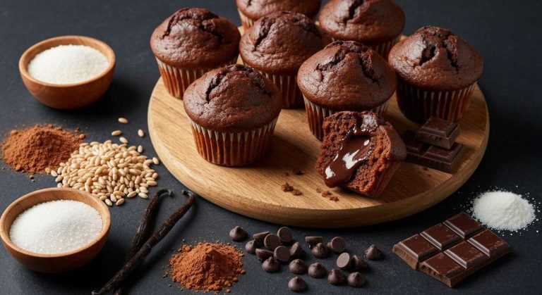 Muffins Chocolat Coeur Fondant : recette Généreuse et Gourmande
