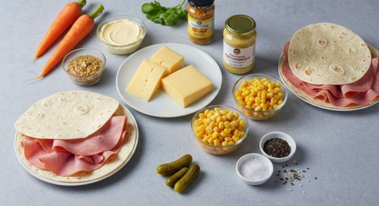 Wraps au jambon et crudités : recette facile et rapide