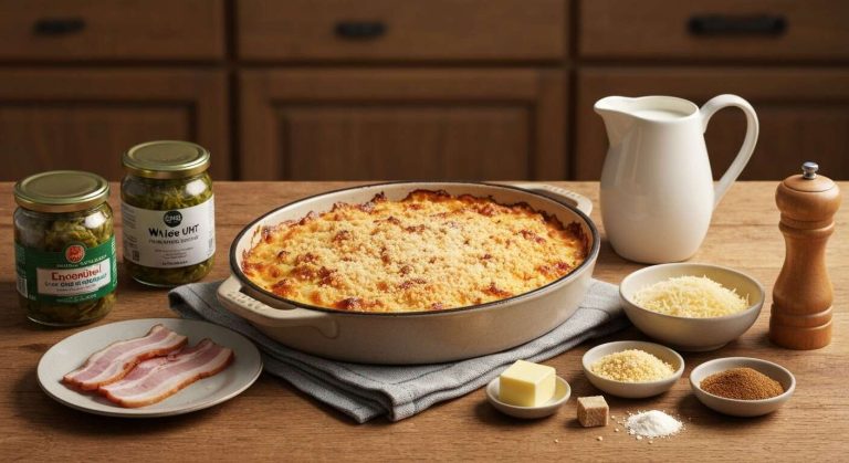 Délicieux gratin de chou vert : recette facile et savoureuse