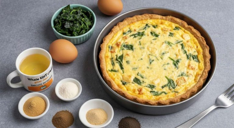 Quiche sans pâte aux épinards : recette ultra simple