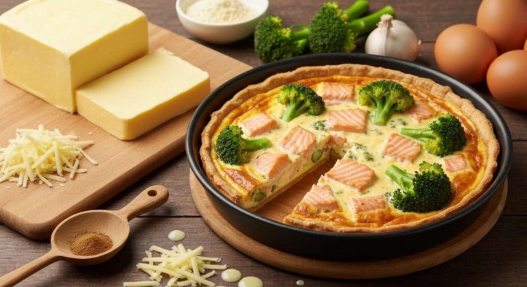 Quiche Saumon Brocolis : recette Savoureuse et Facile