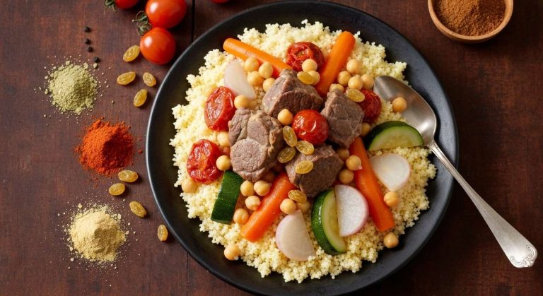Couscous aux légumes et au mouton : recette savoureuse et équilibrée