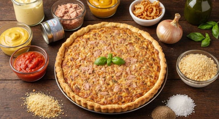 Tarte au thon sans œufs : recette facile et savoureuse