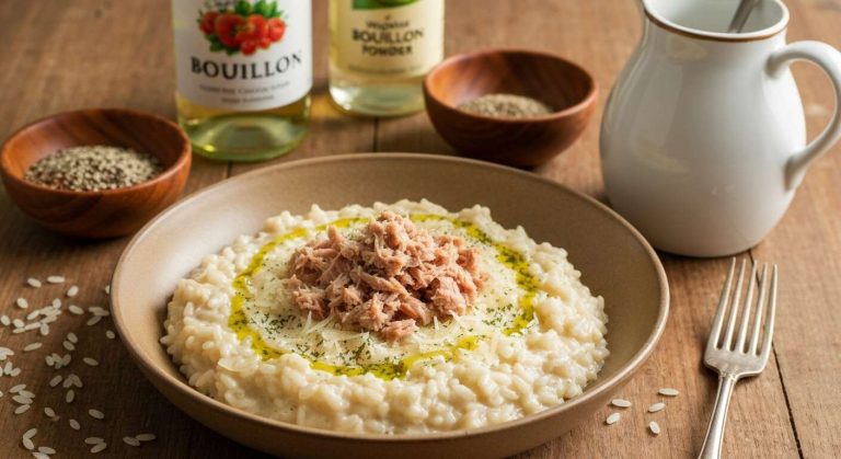 Risotto au thon crémeux : recette facile