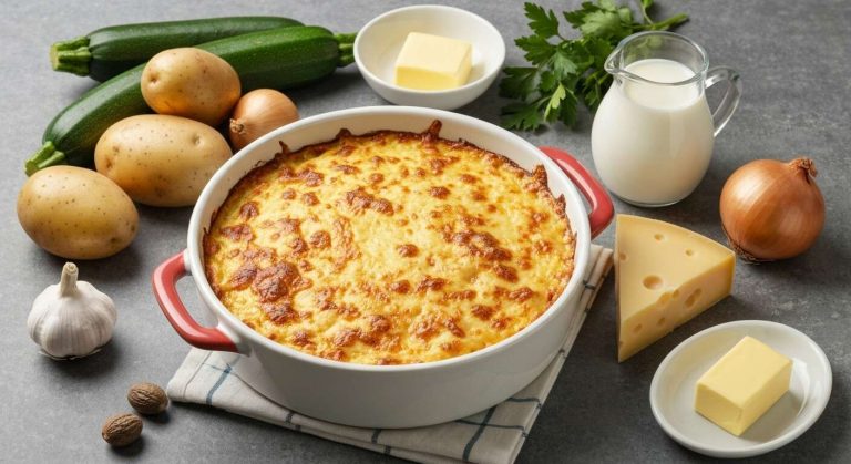 Gratin de courgettes et pommes de terre au Thermomix : recette facile