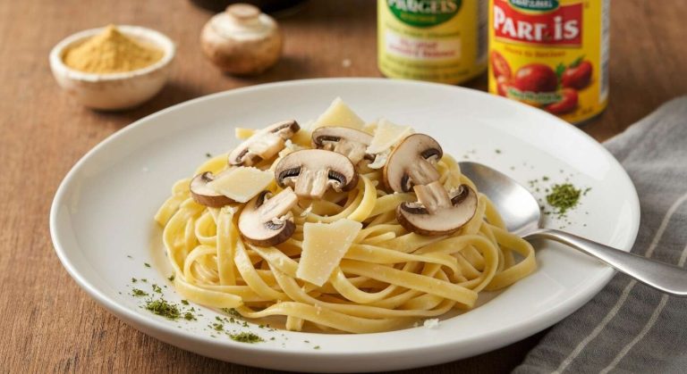 Pâtes aux champignons de Paris : recette savoureuse et facile
